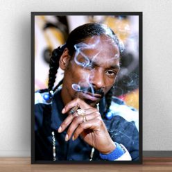 Snoop Dogg's Famous Music Star Poster Printed on Canvas