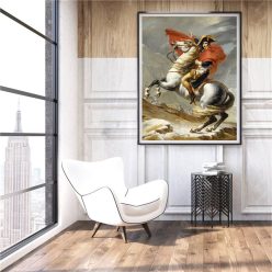 Napoleon Crossing the Alps Oil Painting Printed on Canvas