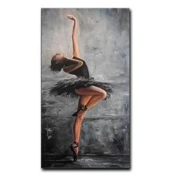 Wall Art Portrait Art Painting Wall Canvas Art Poster and Print Wall Art Beautiful Ballerina Picture for Living Room Home Decor