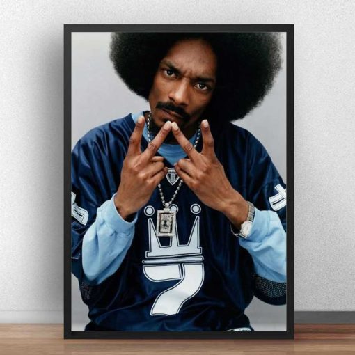 Snoop Dogg's Famous Music Star Poster Printed on Canvas