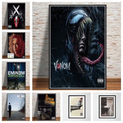 Eminem Hip Hop & Rap Music Albums Cover Printed on Canvas