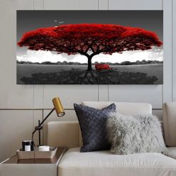 Modern Art Beautiful Trees Landscape Painting Printed on Canvas