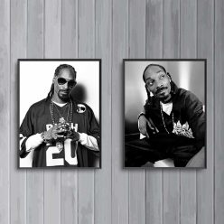 Snoop Dogg's Famous Music Star Poster Printed on Canvas