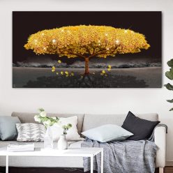 Modern Art Beautiful Trees Landscape Painting Printed on Canvas