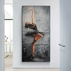 Beautiful Ballerina Wall Art Painting Printed on Canvas