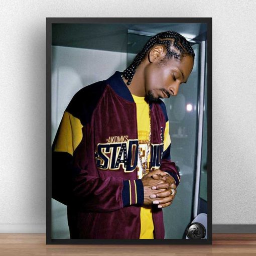 Snoop Dogg's Famous Music Star Poster Printed on Canvas