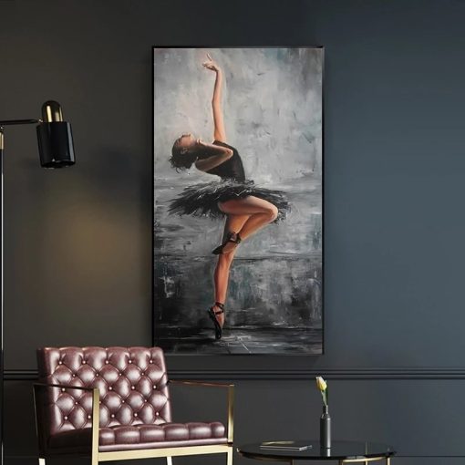 Beautiful Ballerina Wall Art Painting Printed on Canvas