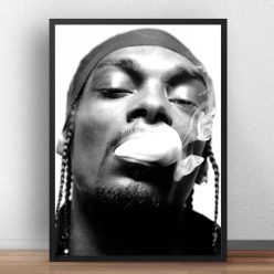 Snoop Dogg's Famous Music Star Poster Printed on Canvas