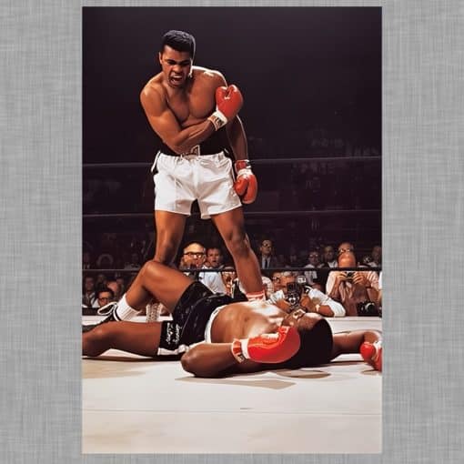 Famous Moment of Muhammad Ali with Sonny Liston Inspirational Picture - Image 3