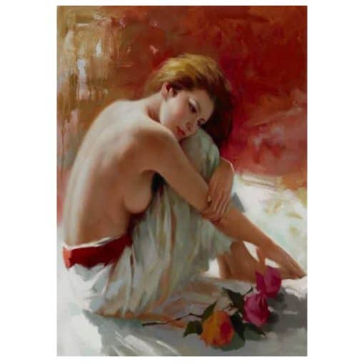 Beautiful Oil Paintings With Nude Womens Printed on Canvas - Image 6