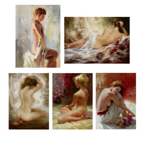 Beautiful Oil Paintings With Nude Women’s Printed on Canvas