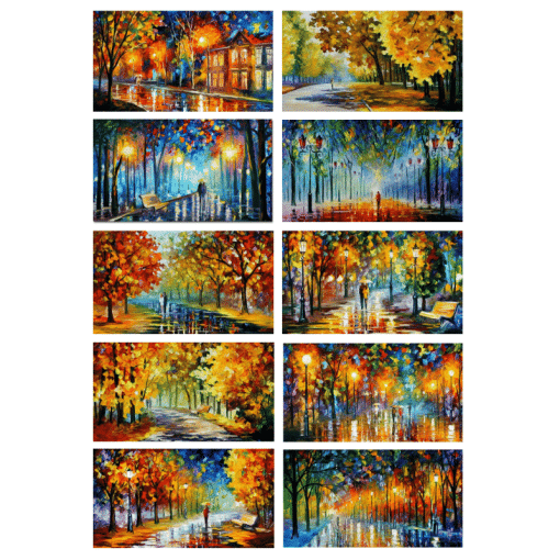 Fall Marathon of Nature & Other Autumn Paintings by Leonid Afremov