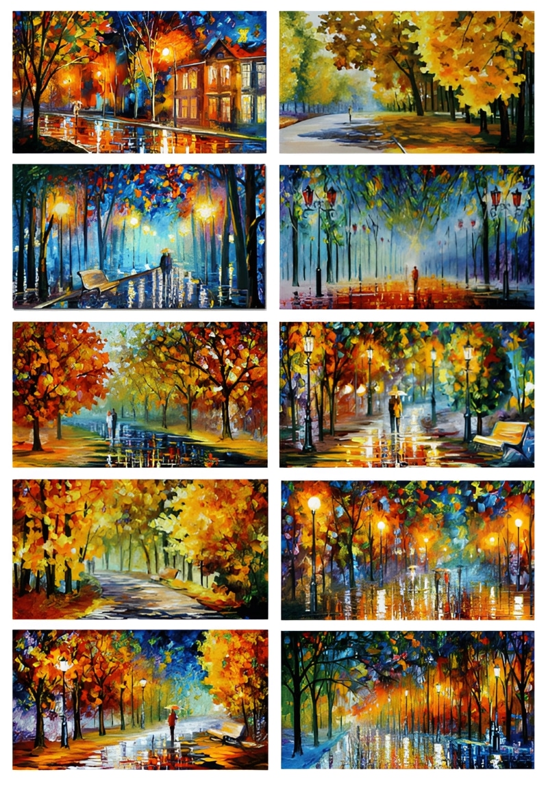 Fall Marathon of Nature & Other Autumn Paintings by Leonid Afremov