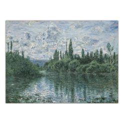 Claude Monet Seine River Canvas Painting Reproductions Poster and Print Wall Art Picture for Living Room Home Decoration Cuadros