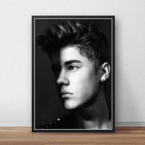 Justin Bieber Poster Canvas Custom Poster Singer Music Posters Prints Wall Art Art Canvas Bar Cafe living room decor Gift