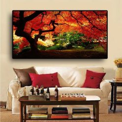 Horse Wild Animals Elephant Bee Maple Leaf Canvas Painting Posters and Prints Cuadros Wall Art Pictures For Living Room Decor