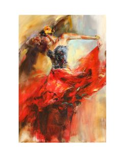 Abstract Dancing Ballerina Girl Oil Painting on Canvas Scandinavian Posters and Prints Wall Art Picture for Living Room Cuadros