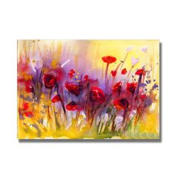 Abstract Flowers Canvas Painting Watercolor Poppy Flower Posters and Prints Wall Art Picture for Living Room Home Decor Cuadros