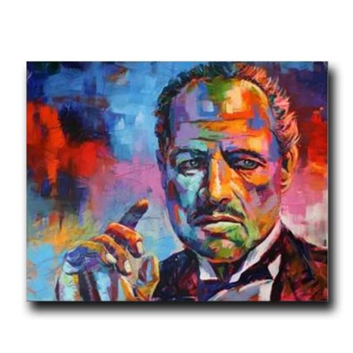 Movie Godfather Posters and Prints Colorful Portrait Canvas Painting Wall Art Picture for Living Room Home Decoration Cuadros