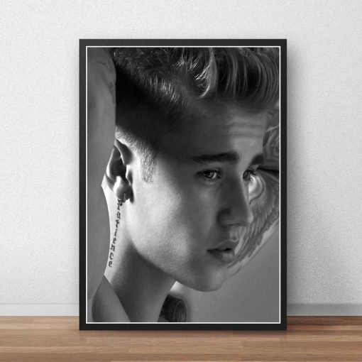 Justin Bieber Poster Canvas Custom Poster Singer Music Posters Prints Wall Art Art Canvas Bar Cafe living room decor Gift