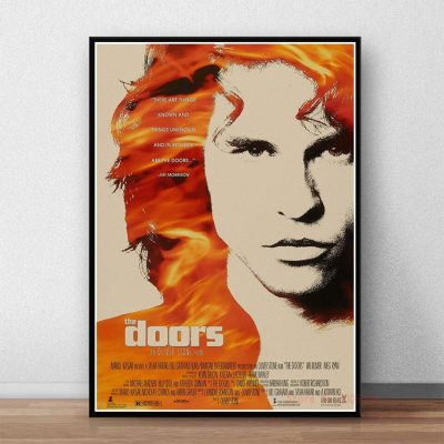 The Doors Jim Morrison Poster Rock Band Music Guitar Canvas Wall Art For Living Room Home Decoration