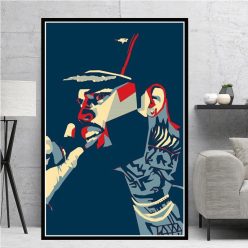 Hip Hop Rapper Music Star Chris Brown Quality Canvas Painting Poster Art Home Decor Bar Bedroom Living Sofa Wall Decor Picture