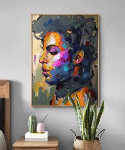 Prince Portrait Modern Abstract Wall Art Painting Printed on Canvas