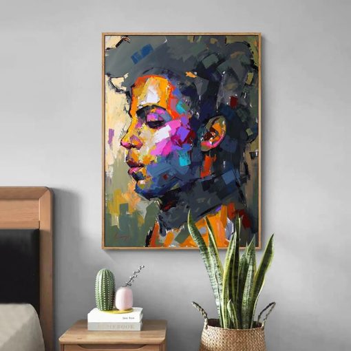 Prince Portrait Modern Abstract Wall Art Painting Printed on Canvas