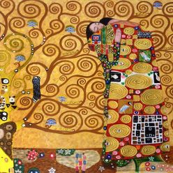 Fulfillment by Gustav Klimt Painting Printed on Canvas