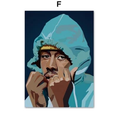 Lil Peep Tyler XXXTentacion Rapper Star Wall Art Canvas Painting Nordic Posters And Prints Wall Pictures For Living Room Decor