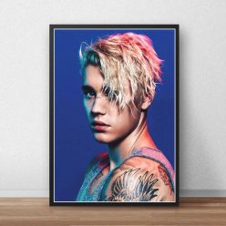 Justin Bieber Poster Canvas Custom Poster Singer Music Posters Prints Wall Art Art Canvas Bar Cafe living room decor Gift