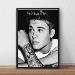 Justin Bieber Poster Canvas Custom Poster Singer Music Posters Prints Wall Art Art Canvas Bar Cafe living room decor Gift