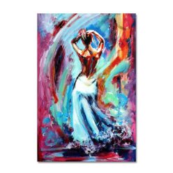 Abstract Colorful Nude Girl Women Dancing Oil Painting on Canvas Posters and Prints Cuadros Wall Art Picture for Living Room