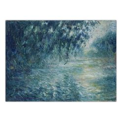 Claude Monet Seine River Canvas Painting Reproductions Poster and Print Wall Art Picture for Living Room Home Decoration Cuadros