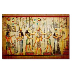 Ancient Egyptian Mural Abstract Painting Printed on Canvas