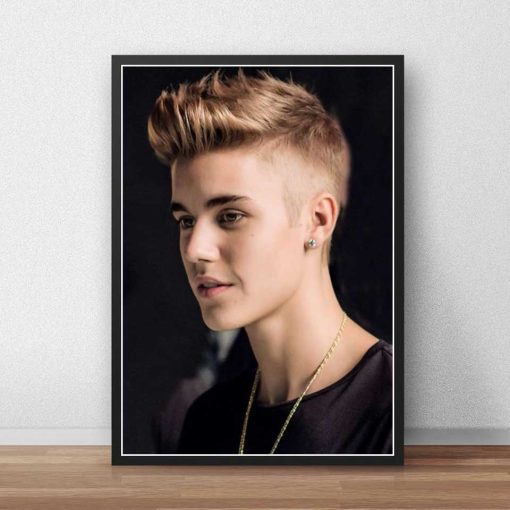 Justin Bieber Poster Canvas Custom Poster Singer Music Posters Prints Wall Art Art Canvas Bar Cafe living room decor Gift