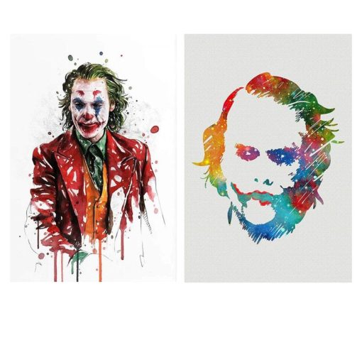 Joker Painting Graffiti Art Abstract Comic Poster Printed on Canvas - Image 5