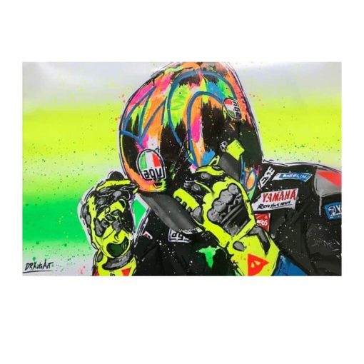 Motorcycle Racing Oil Prints Abstract Painting Printed on Canvas - Image 6