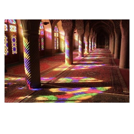 The Nasir al-Mulk Mosque Known as The Pink Mosque Printed on Canvas - Image 4