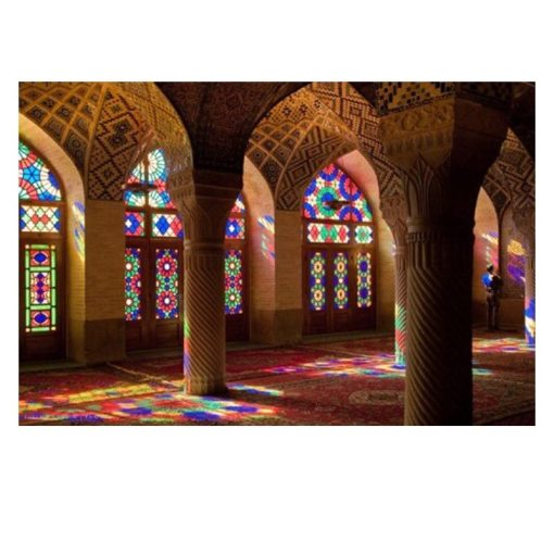 The Nasir al-Mulk Mosque Known as The Pink Mosque Printed on Canvas - Image 5