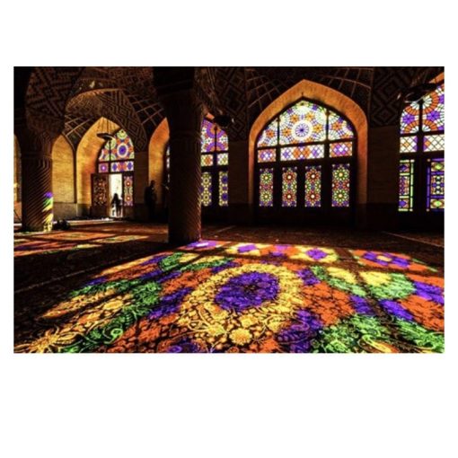 The Nasir al-Mulk Mosque Known as The Pink Mosque Printed on Canvas - Image 6