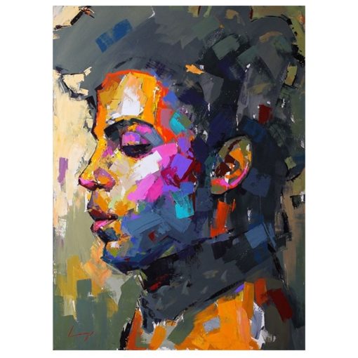 Prince Portrait Modern Abstract Wall Art Painting Printed on Canvas