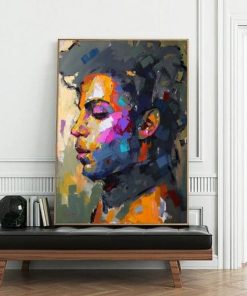 Prince Portrait Modern Abstract Wall Art Painting Printed on Canvas