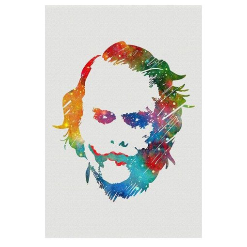 Joker Painting Graffiti Art Abstract Comic Poster Printed on Canvas - Image 4