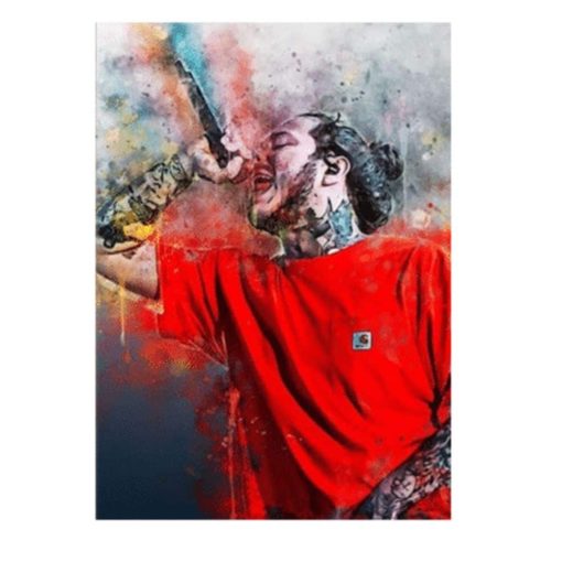 Great Looking Rock & Roll Artists and Singers Graffiti Printed on Canvas - Image 12