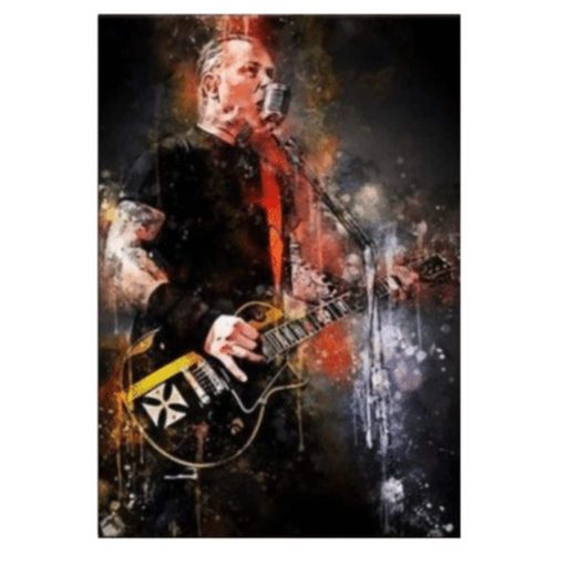 Great Looking Rock & Roll Artists and Singers Graffiti Printed on Canvas - Image 17