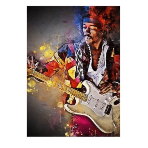 Great Looking Rock & Roll Artists and Singers Graffiti Printed on Canvas - Image 3