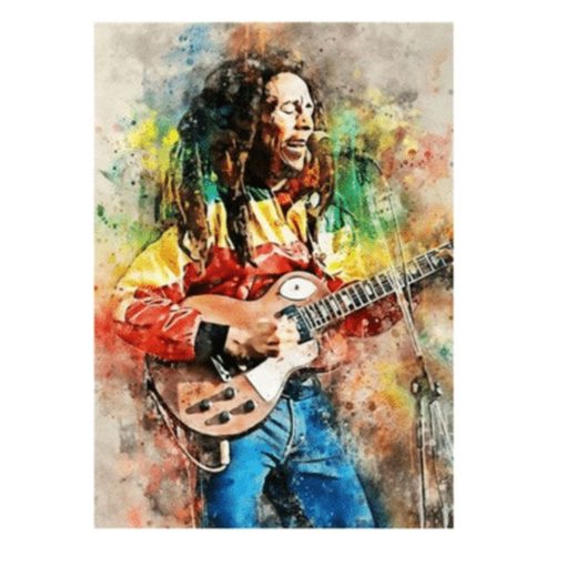 Great Looking Rock & Roll Artists and Singers Graffiti Printed on Canvas - Image 5