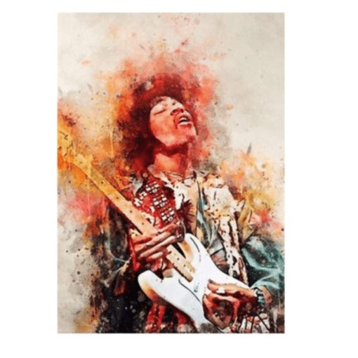 Great Looking Rock & Roll Artists and Singers Graffiti Printed on Canvas - Image 8