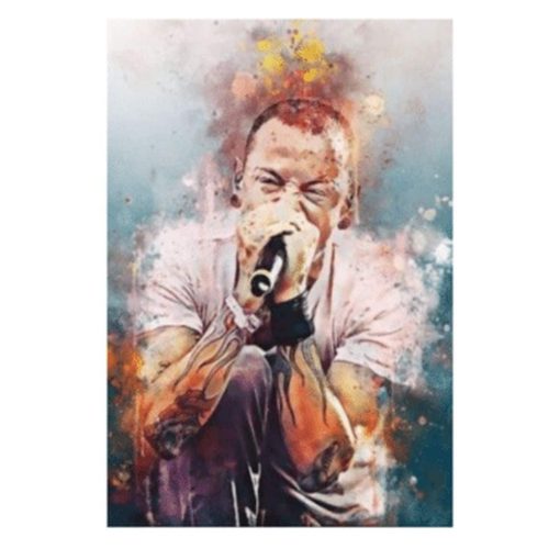 Great Looking Rock & Roll Artists and Singers Graffiti Printed on Canvas - Image 9